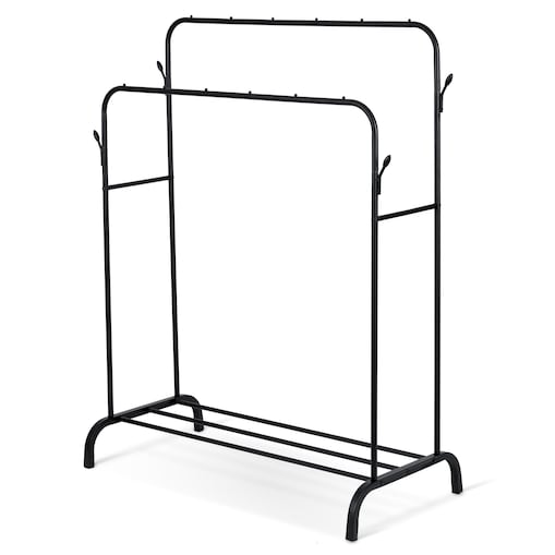 Wieszak na ubrania stojący stojak podwójny mocny Massido