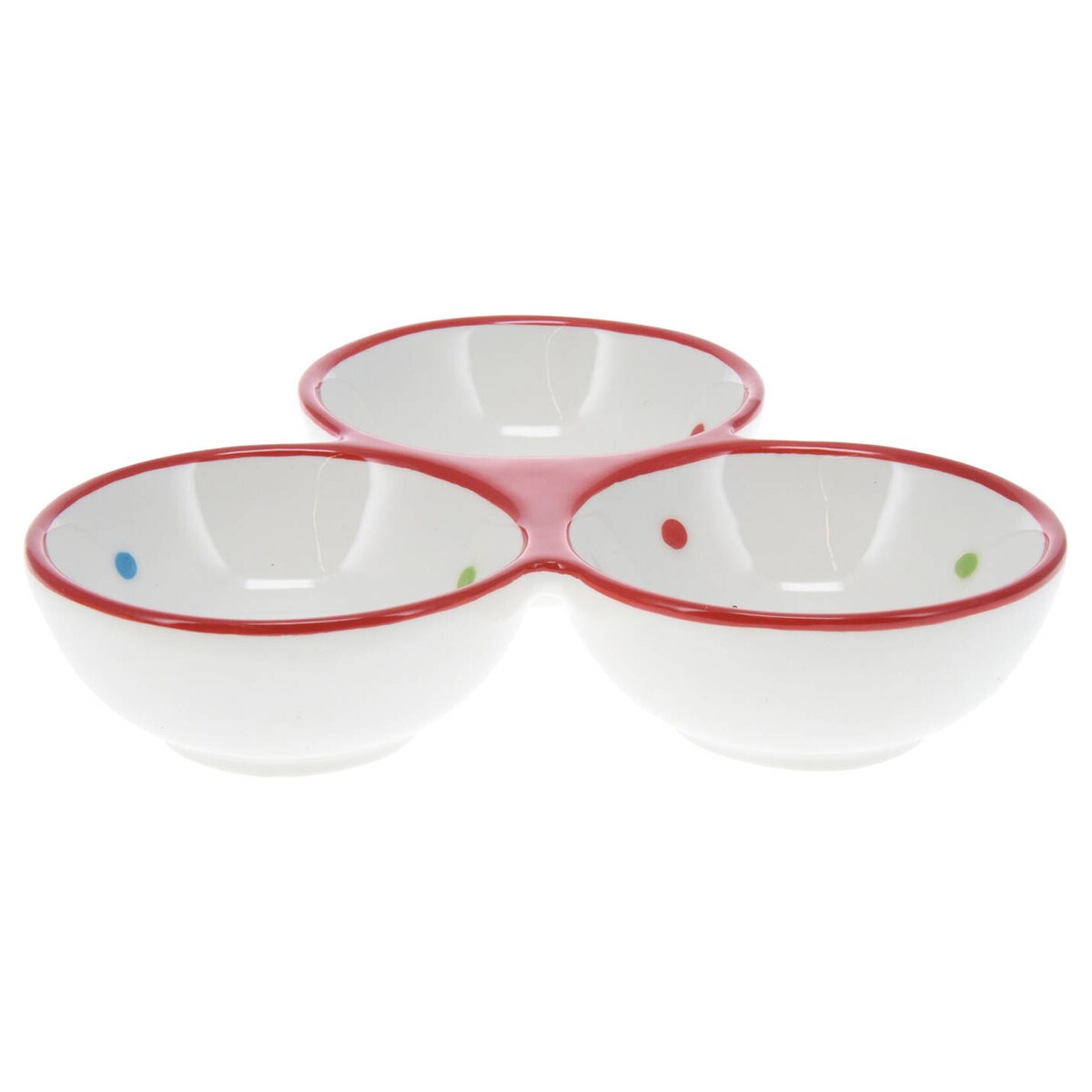 Naczynie do serwowania, trzy przegrody, 19 x 19 cm, GINGERBREAD