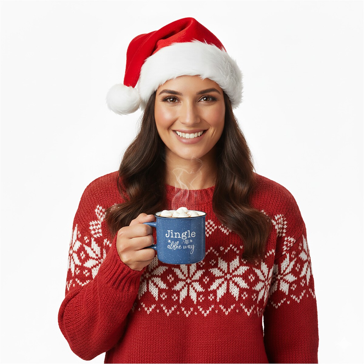 Kubek Świąteczny Kamionka Do Kawy Herbaty Na Prezent Duży 285 Ml