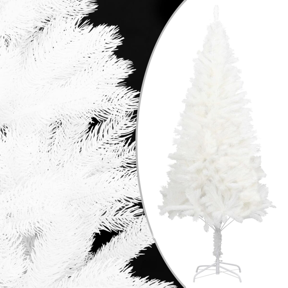 vidaXL Sztuczna choinka z realistycznymi igłami, biała, 150 cm