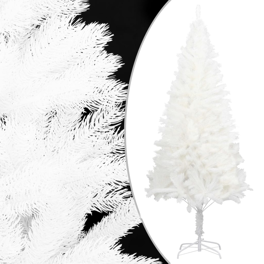 vidaXL Sztuczna choinka z realistycznymi igłami, biała, 150 cm