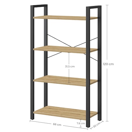 Regał drabinkowy Artisan, organizacyjny na książki, nowoczesny design