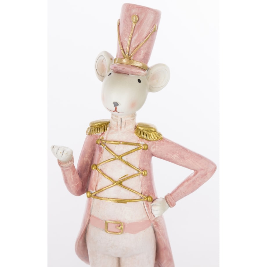 Dekoracja - para myszek we frakach i cylindrach 21,5x7x6 cm ROSA