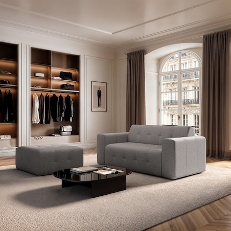 Sofa 2 osobowa Tuil szara