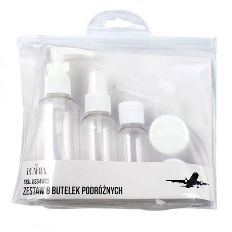 ZESTAW BUTELECZEK PODRÓŻNYCH 8w1 KS64WZ2