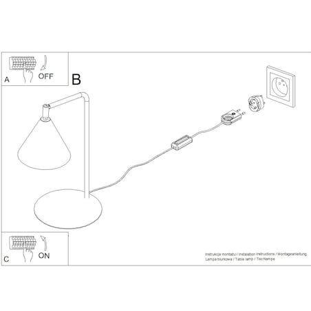Lampa biurkowa NOX burgund