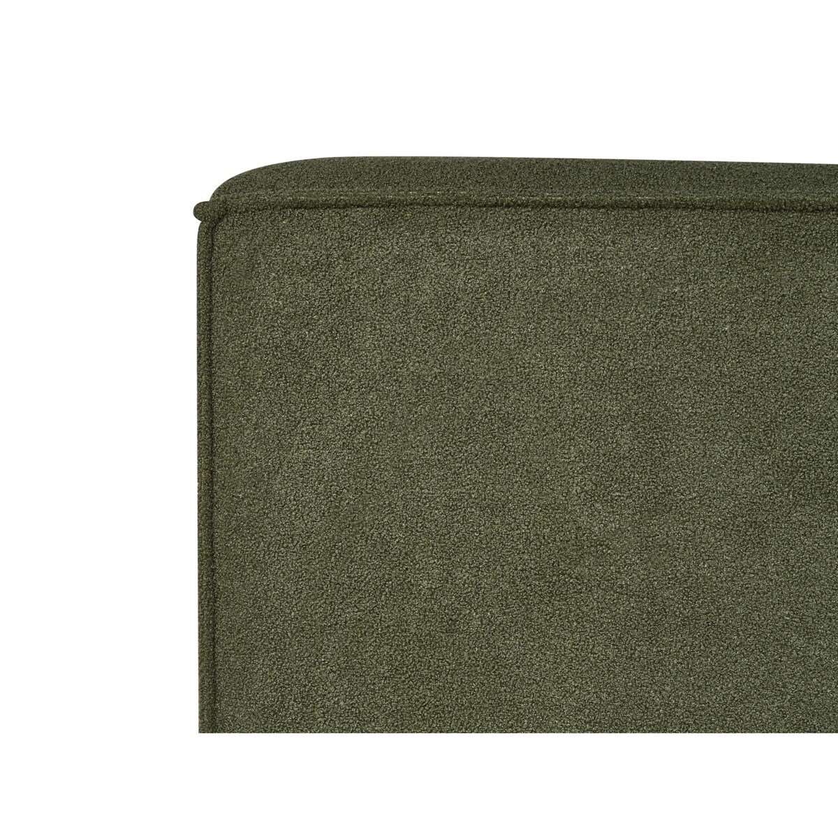 Łóżko Boucle LINARDS 180 x 200 cm Ciemnozielony