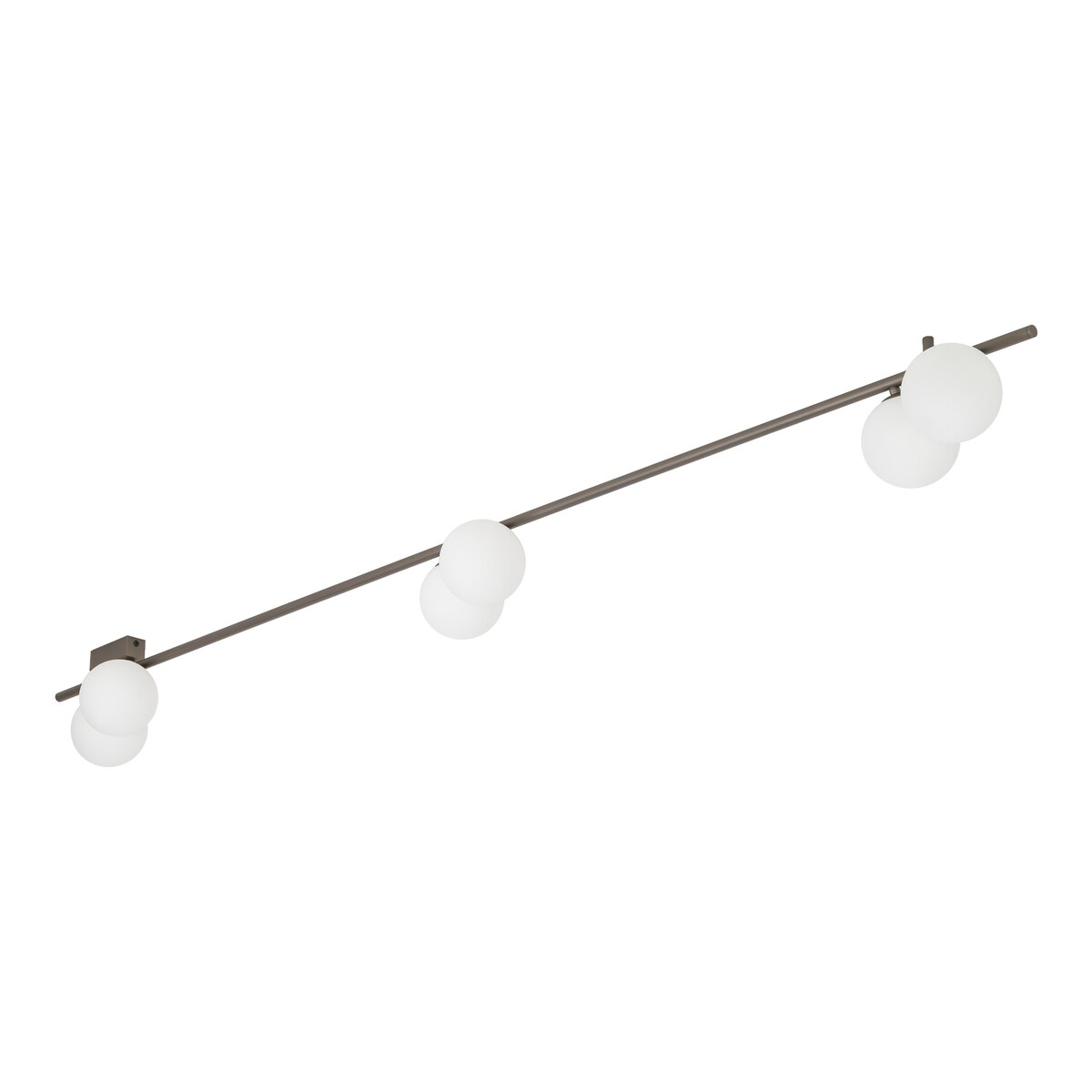 Lampa sufitowa TK Lighting IMELO New Brown 11332 6xG9 200 cm brązowa białe kule na listwie