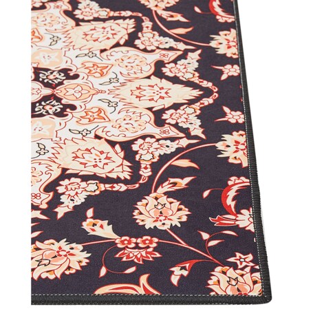 Dywan 80 x 300 cm czarno-beżowy ARITAS