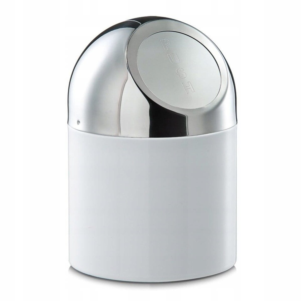 Mały Kosz na Śmieci Odpady 2 l Zeller Łazienkowy ze Stali Nierdzewnej Biały