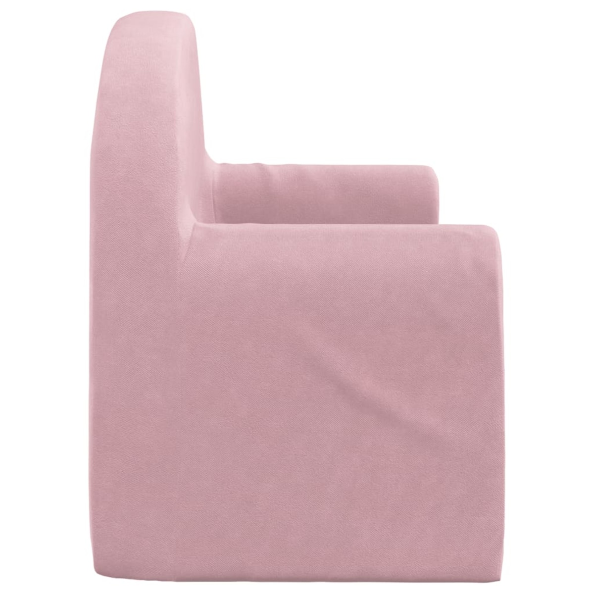 vidaXL 2-os. sofa dla dzieci, rozkładana, różowa, miękki plusz