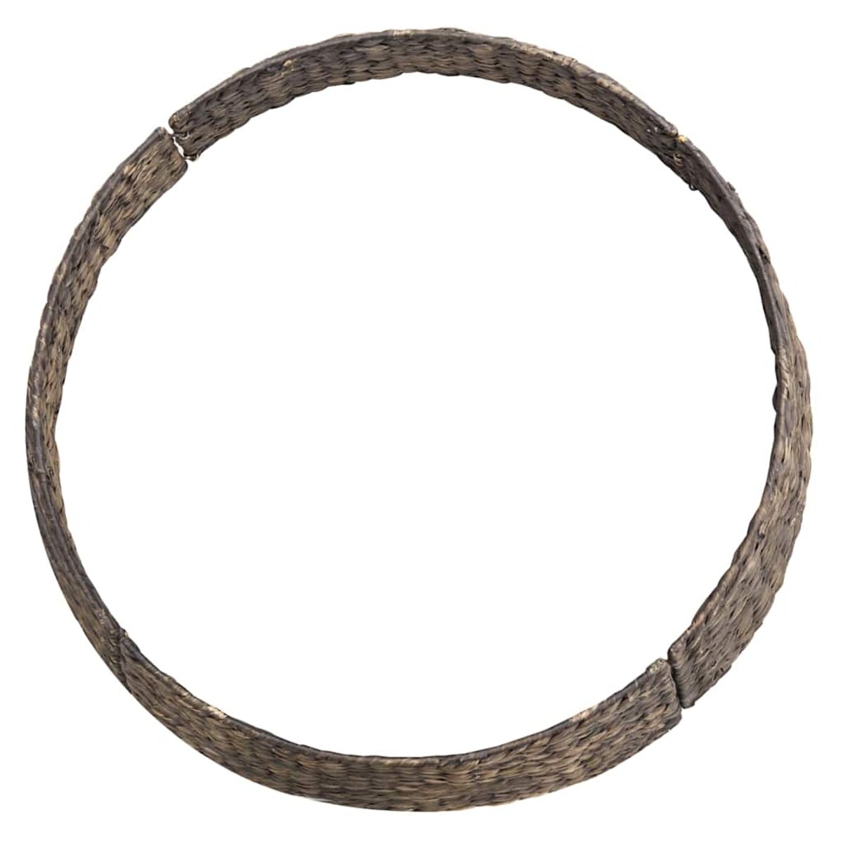 vidaXL Kołnierz do Choinki Czarny 105 x 105 x 28 cm Hiacynt wodny