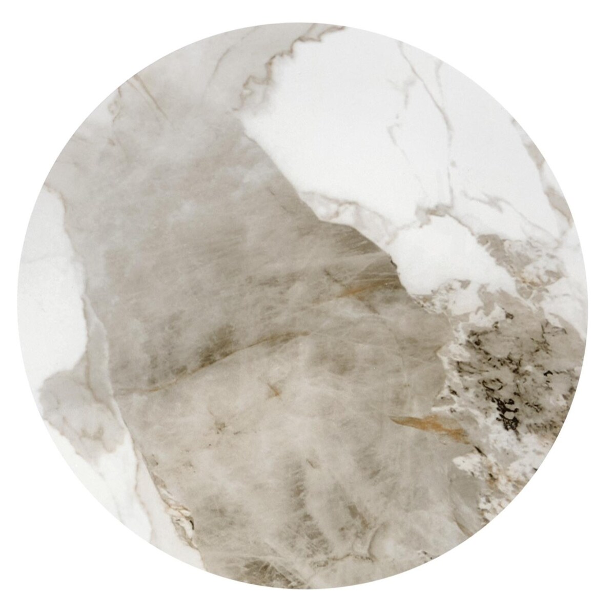 STOLIK KAWOWY Moonshine S CERAMICZNY BLAT marmur 48x45 cm