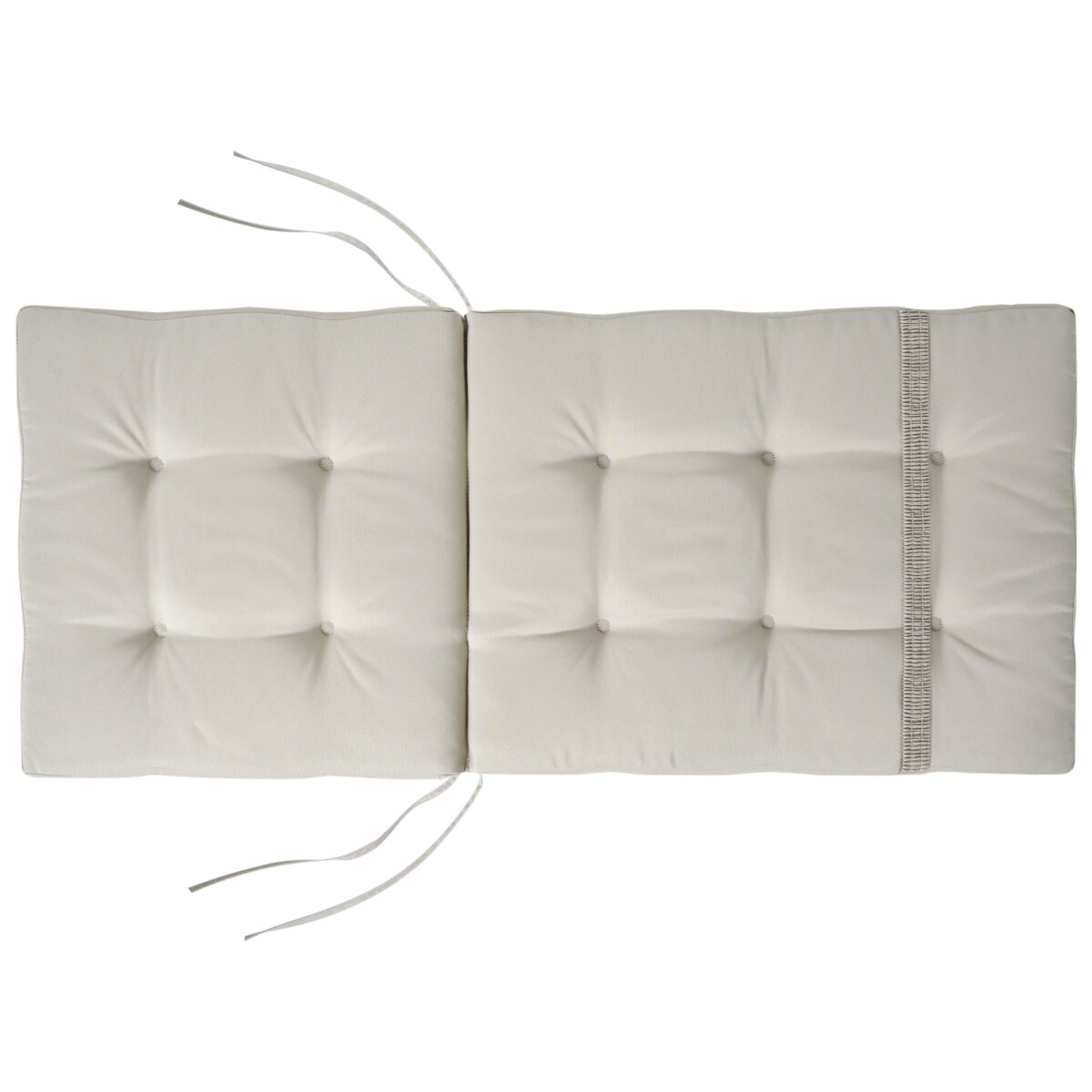 Zestaw 8 poduszek siedziskowych/oparciowych MAUI PREMIUM Beżowoszary