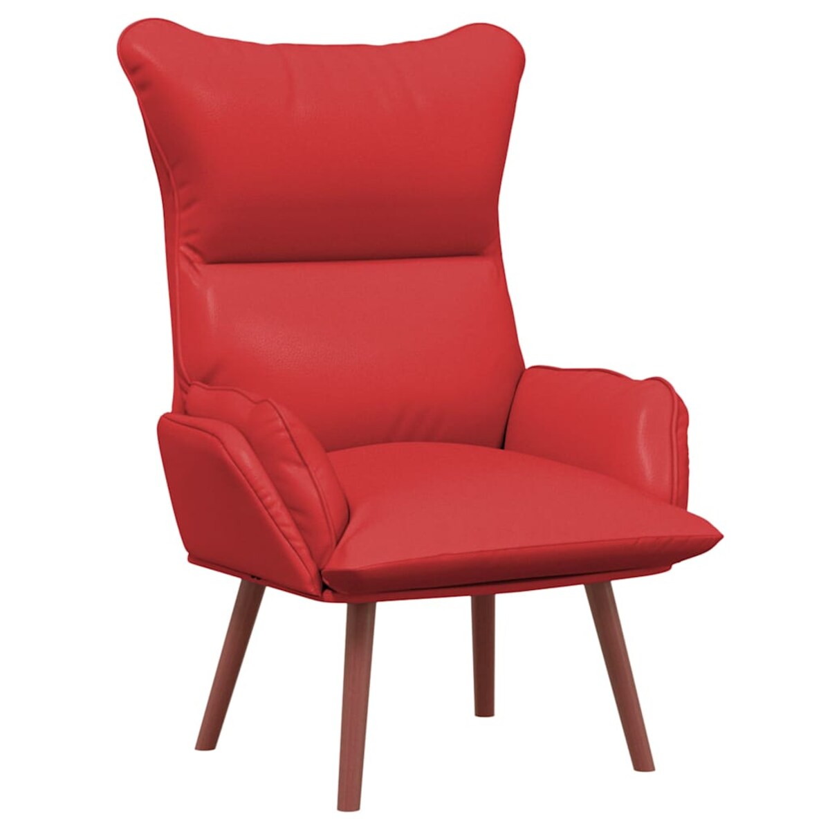 vidaXL Fotel relaksacyjny Czerwony 69 x 74 x 93 cm Skóra syntetyczna