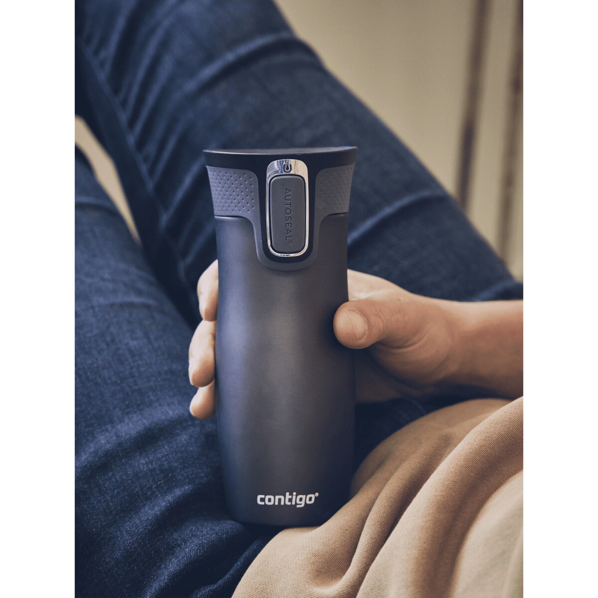 Kubek termiczny Contigo West Loop 2.0 470ml - grafitowy mat