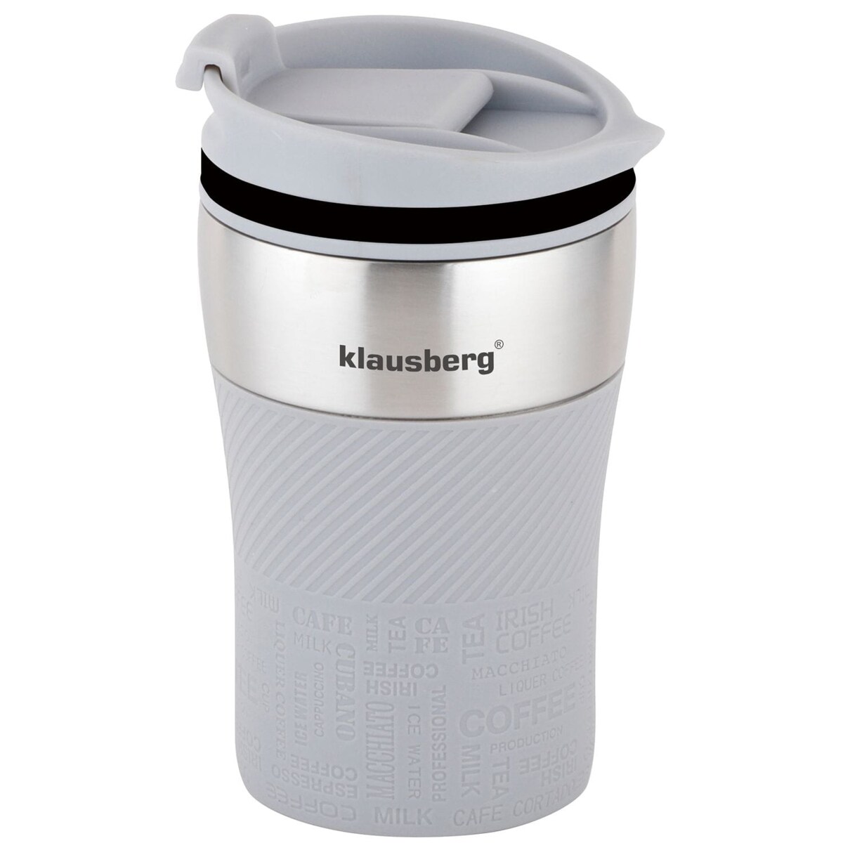 Kubek termiczny mały 280ml KLAUSBERG szary
