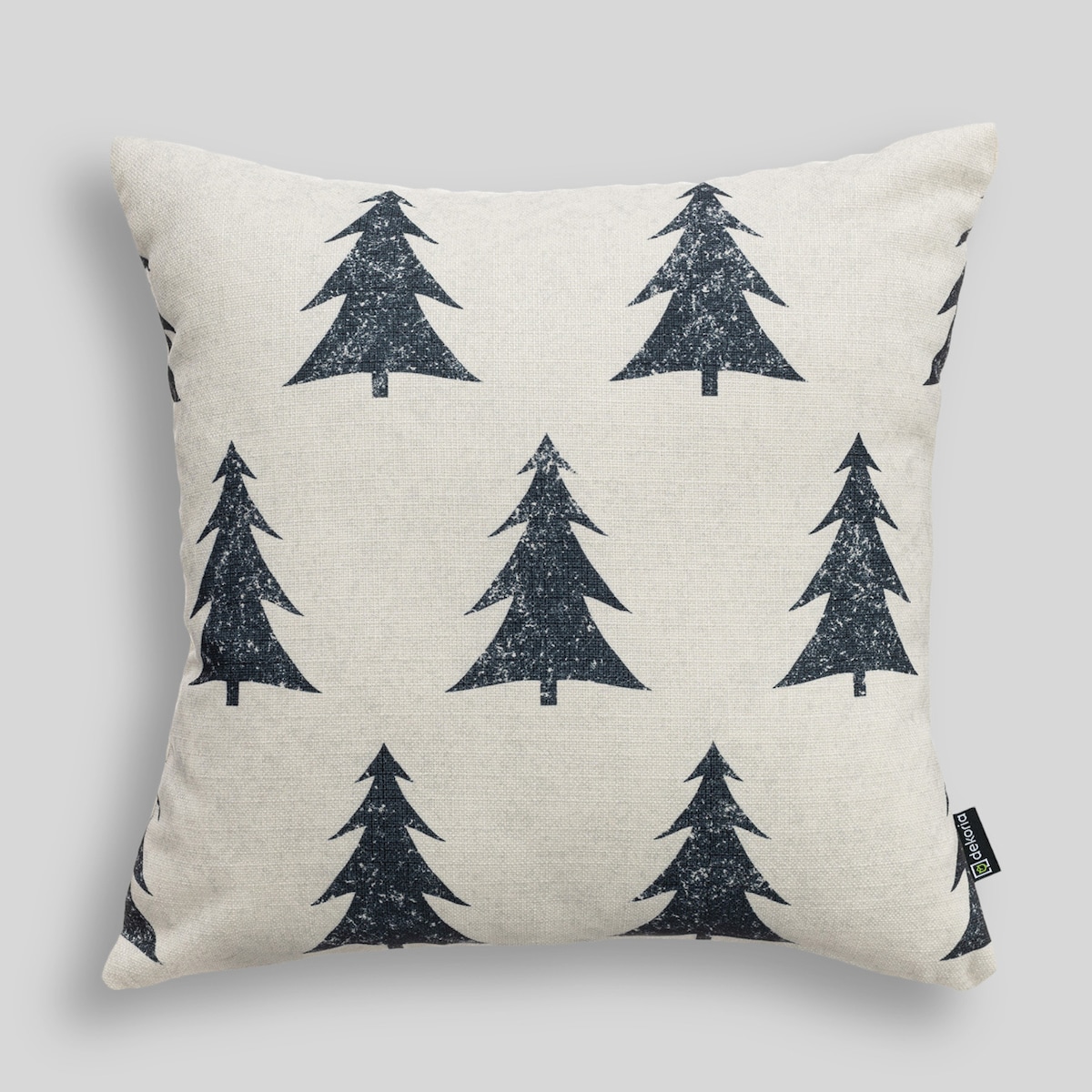 Poszewka na poduszkę Evergreen Whimsy 43x43 cm boże narodzenie, święta, świąteczne, biały-ecru-kremowy, 43x43 cm