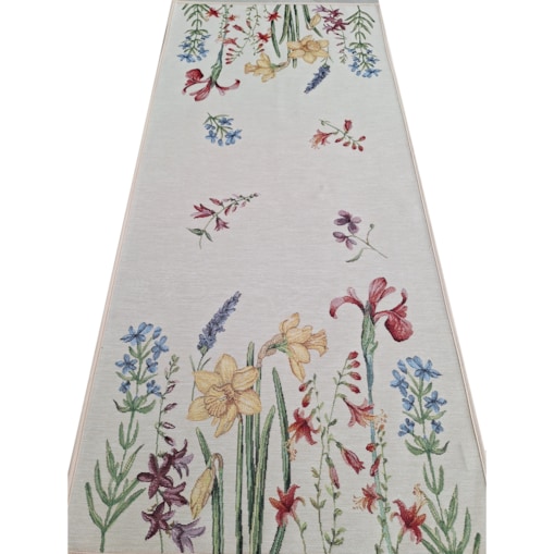 Bieżnik Na Stół 40X100 Cm Dekoracyjny Ozdobny Wiosenne Kwiaty