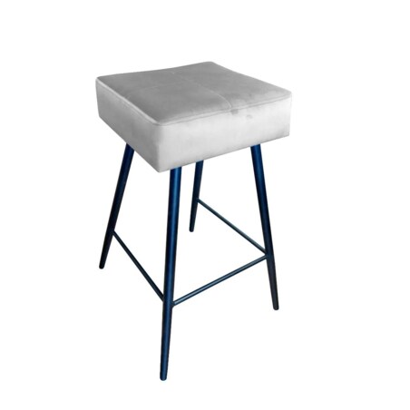 Hoker niski OLIMP VELVET jasno szary