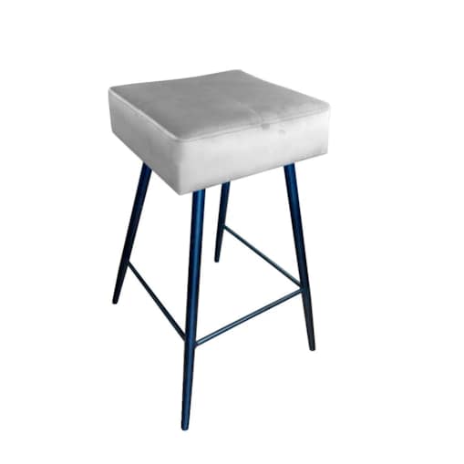 Hoker niski OLIMP VELVET jasno szary