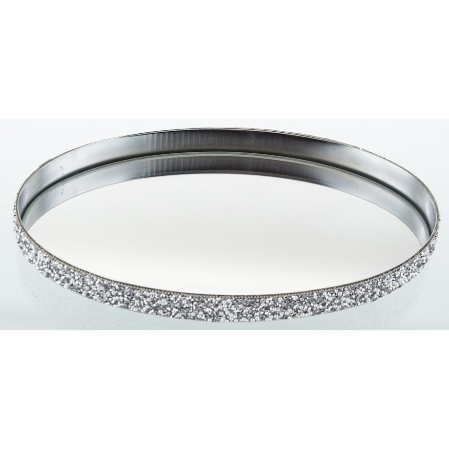 Taca dekoracyjna okrągła metalowa 23x13x2 cm VASSOIO