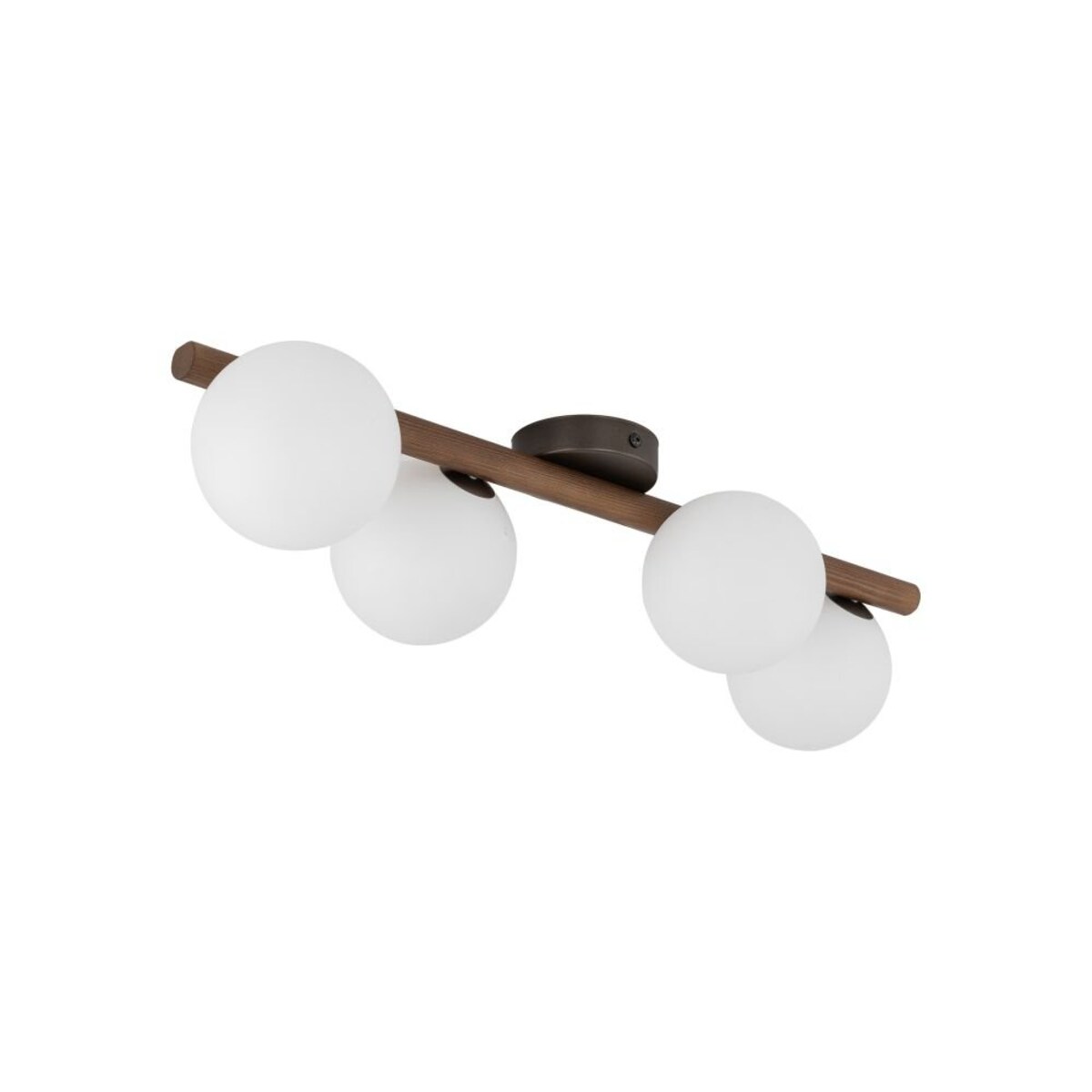 Lampa sufitowa TK Lighting ESTERA WOOD Orzech 10270, plafon 4xG9, biało-brązowa