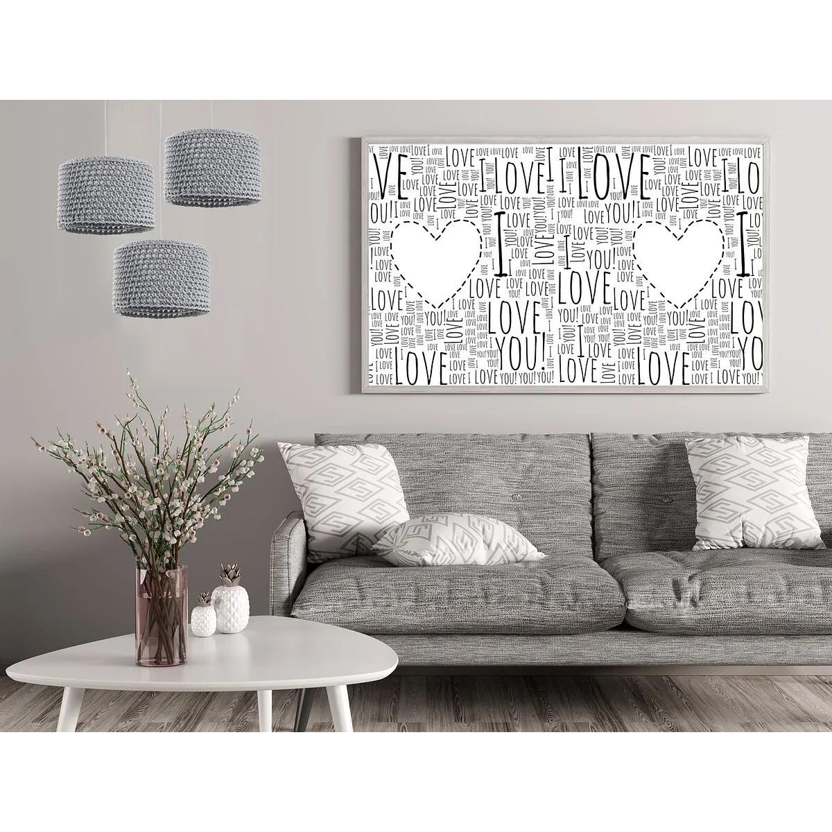 Lampa wisząca COTTON 30 szara