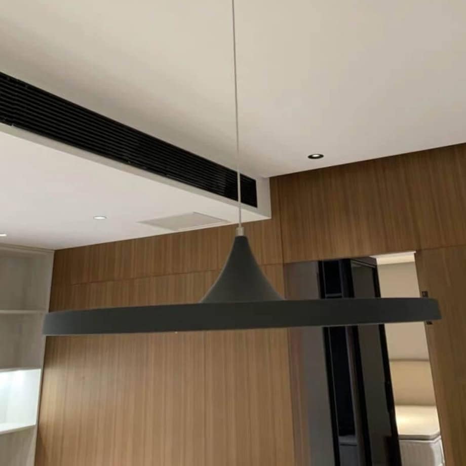 LAMPA wisząca DISC CHUA-16W-NW Abigali okrągła OPRAWA dysk LED 16W 4000K zwis czarny