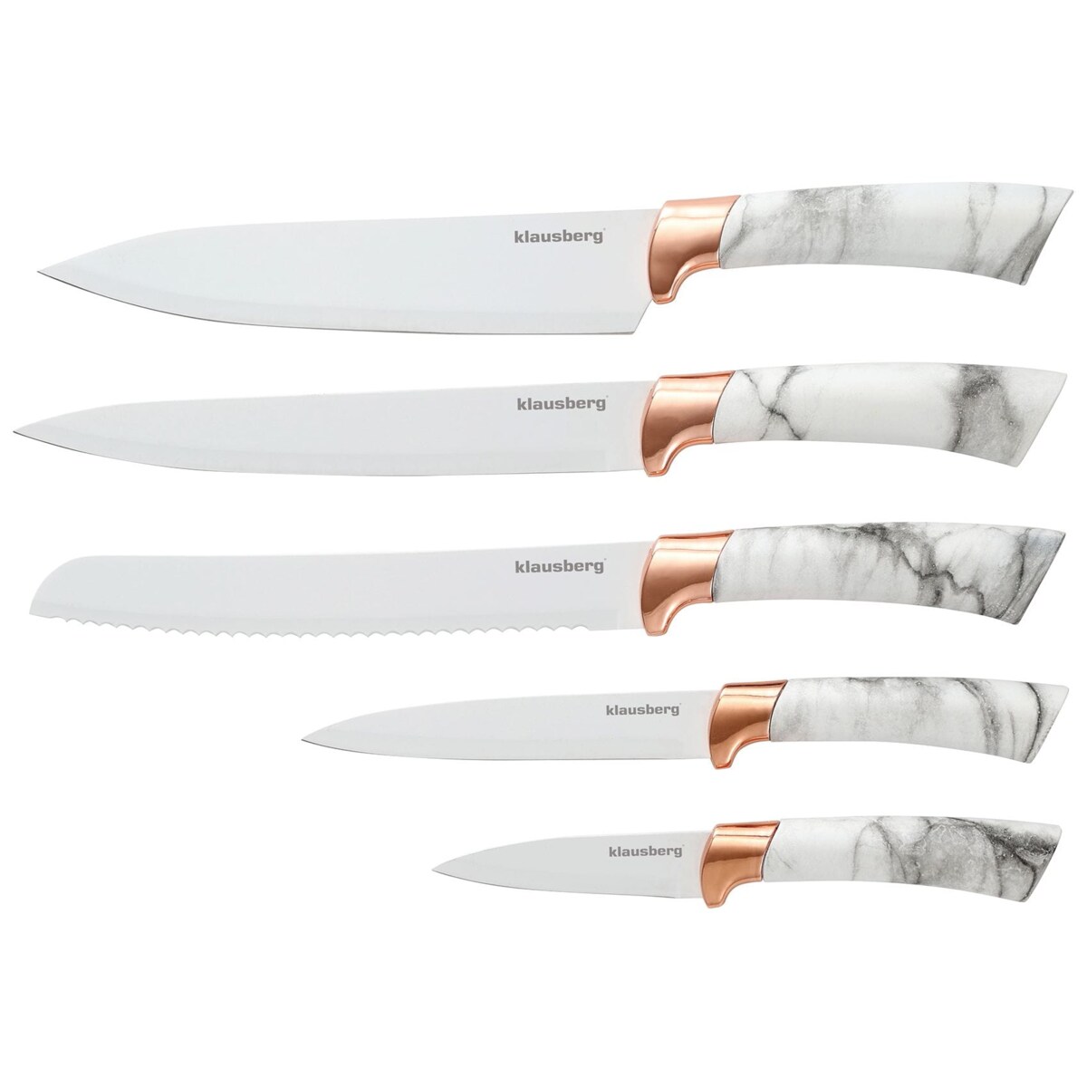 Zestaw noży kuchennych w bloku 5 elementów KLAUSBERG
