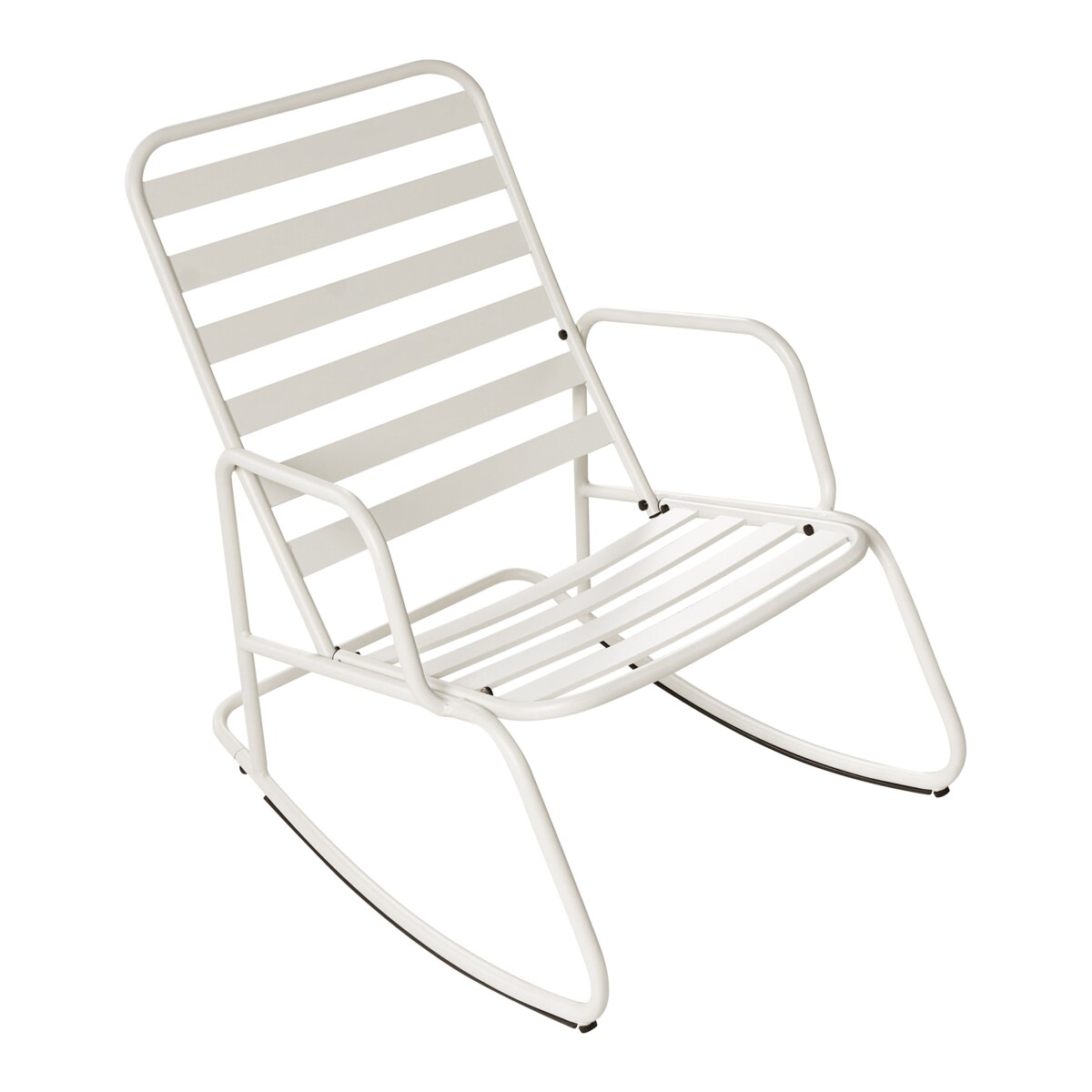 Fotel bujany ogrodowy TURI Metal Biały
