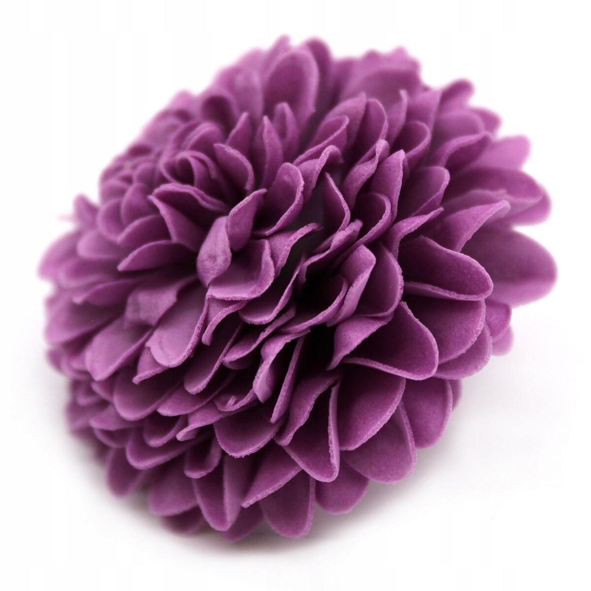KWIATY MYDLANE chryzantema FIOLETOWA główka na bukiet stroik z mydła flower