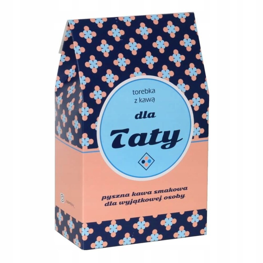 Elegancki duży Box prezentowy gift DLA TATY kawa + pomysłowe akcesoria