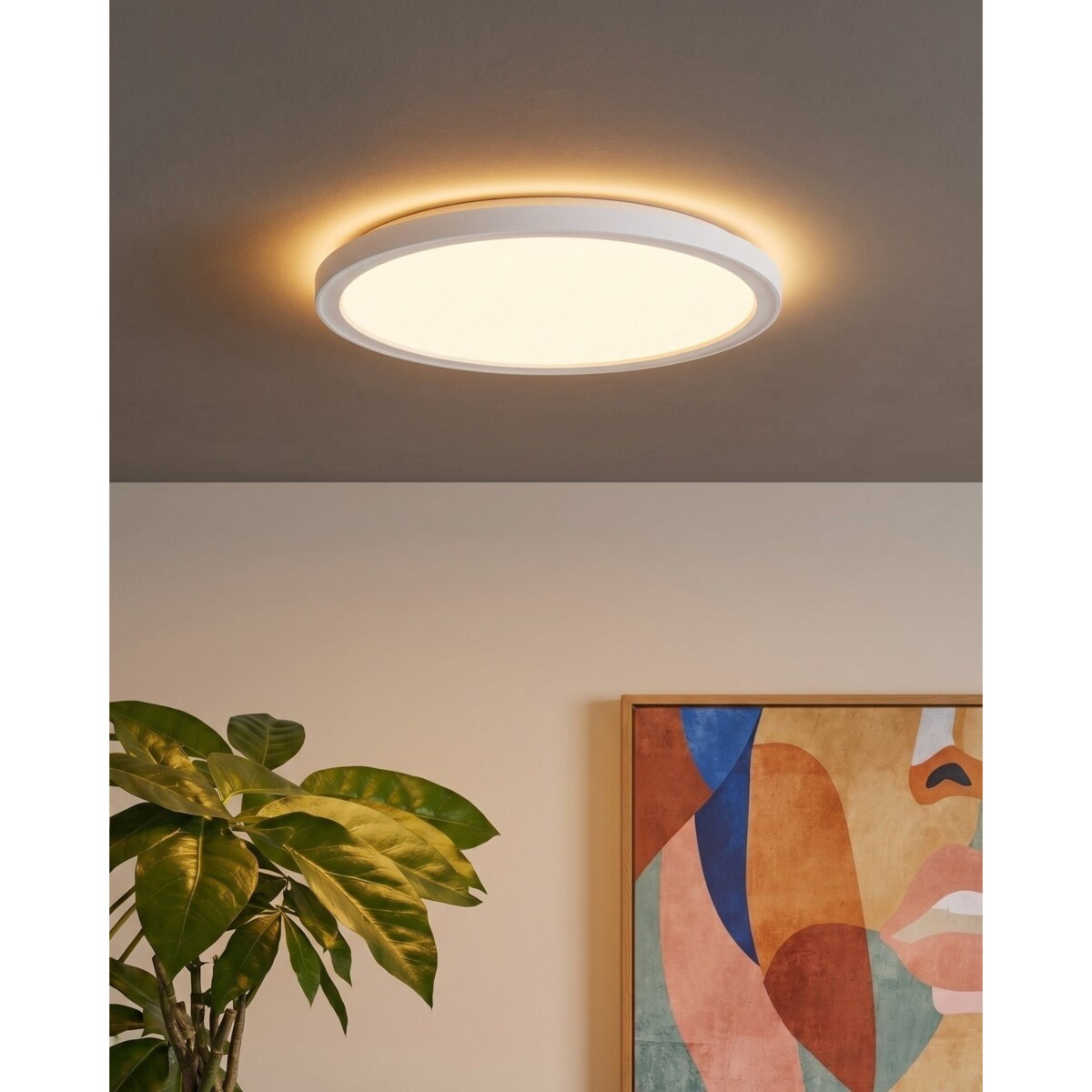 Lampa sufitowa LED VELORA Z pilotem Ze ściemniaczem Biały