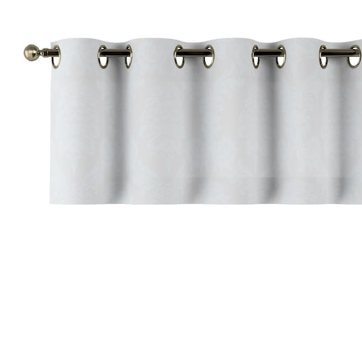 Lambrekin na kółkach 390x40 liście akantu na jasno-popielatym tle