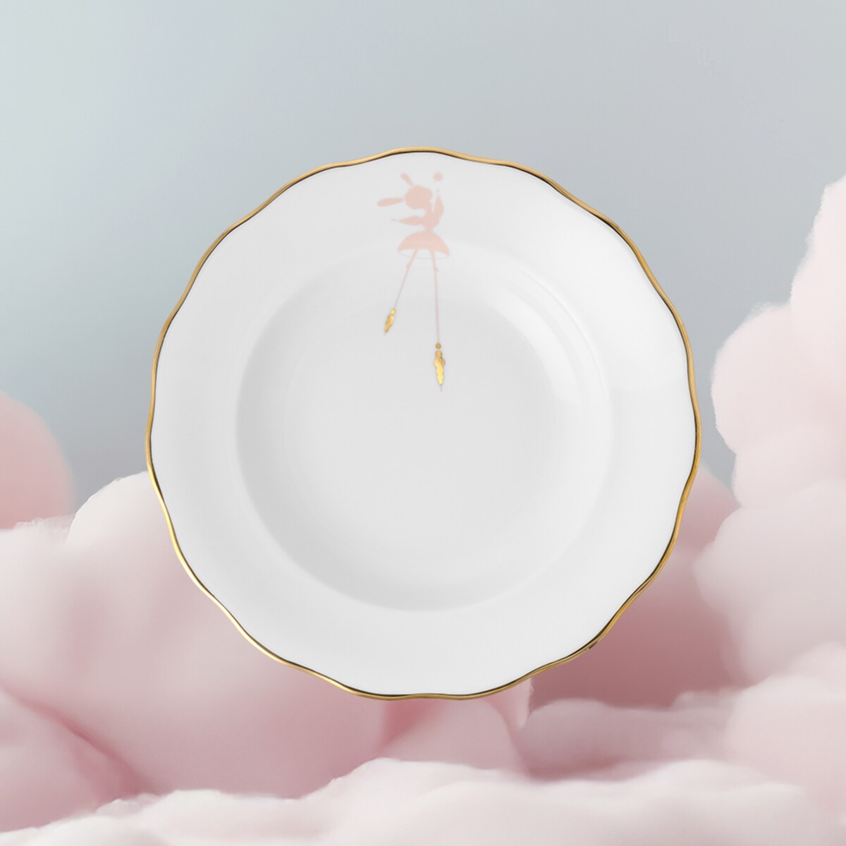 Talerz głęboki 22,5 cm Alaska Circus Pink G911