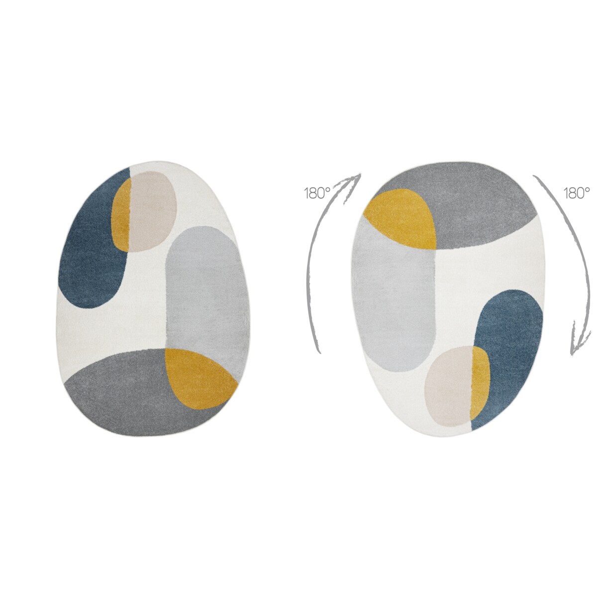 Dywan FUSION 5706 biały / jasnoszary / 200x290 cm