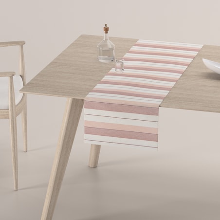 Bieżnik prostokątny 40x130 czerwone pasy