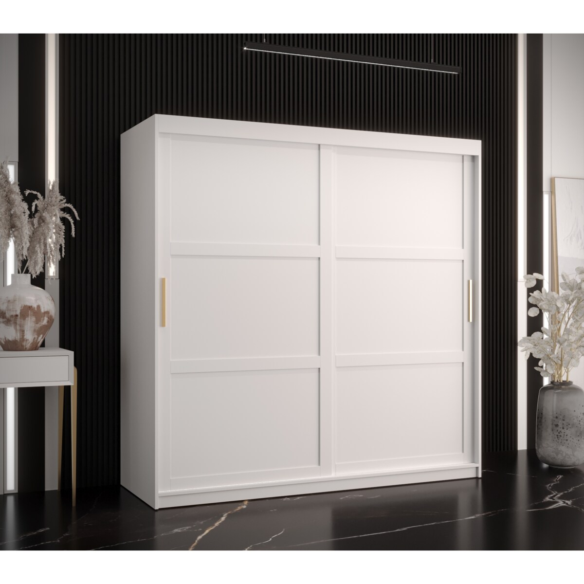 Szafa przesuwna Garderoba RAMIRO 1 180 gł. 62 biały