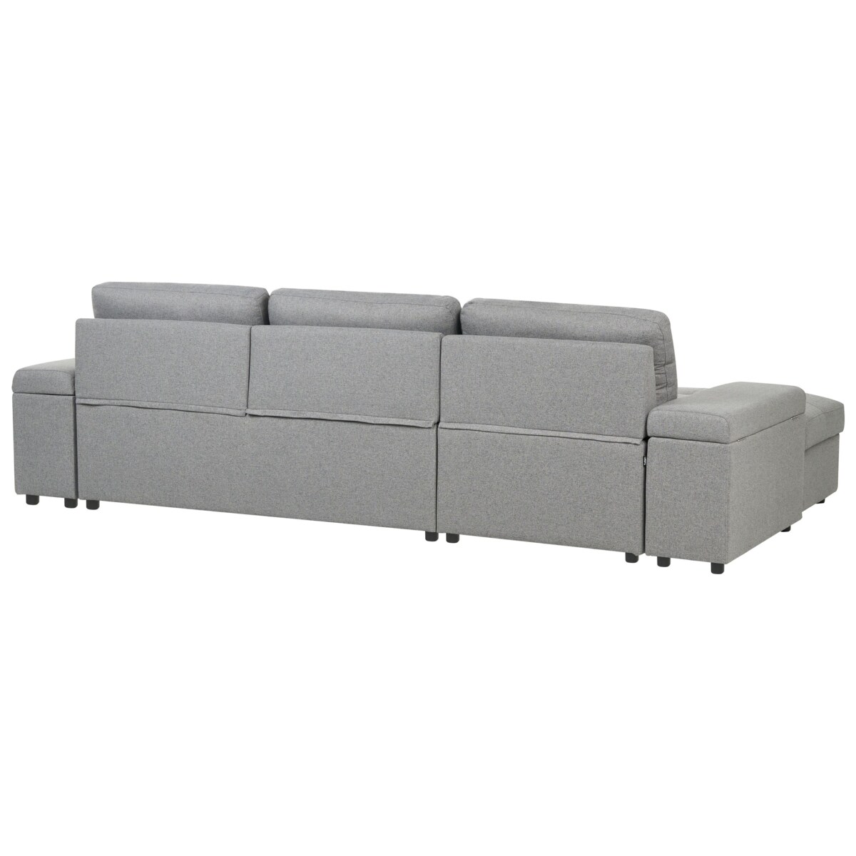 Sofa narożna prawostronna HRISEY Szary Prawostronny