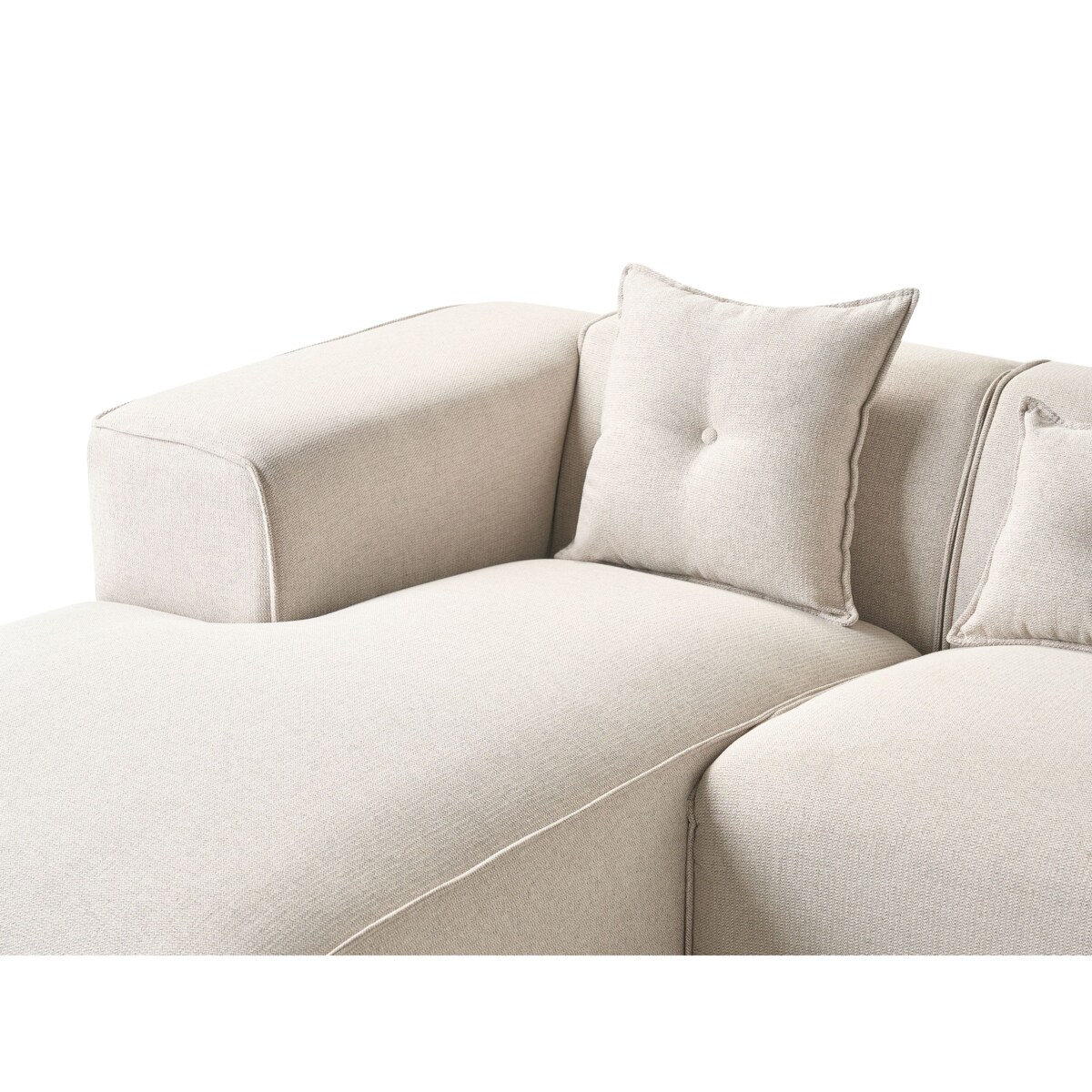 Narożnik prawostronny jasnobeżowy DOLVA