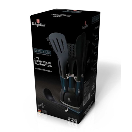 Zestaw 6 przyborów kuchennych w stojaku obrotowym Berlinger Haus BH-6245