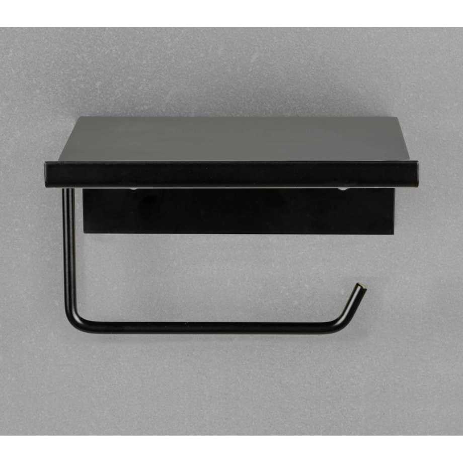 Metalowy uchwyt na papier z półeczką DESULO