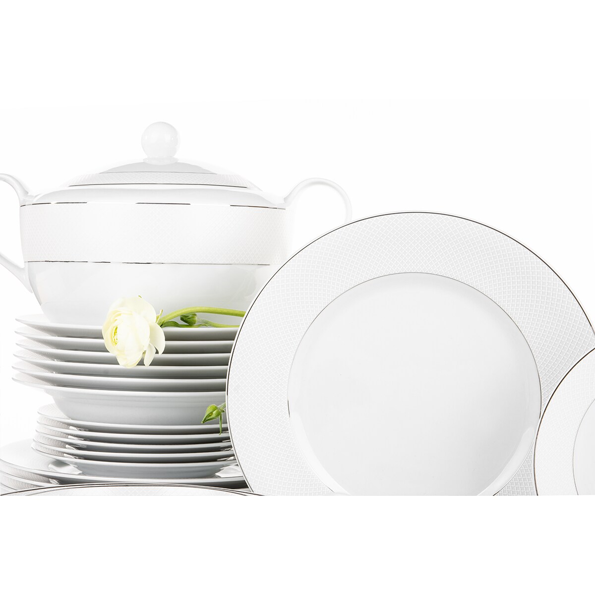 Zestaw obiadowy 6os. (25 el.) AMELIA SATYNA