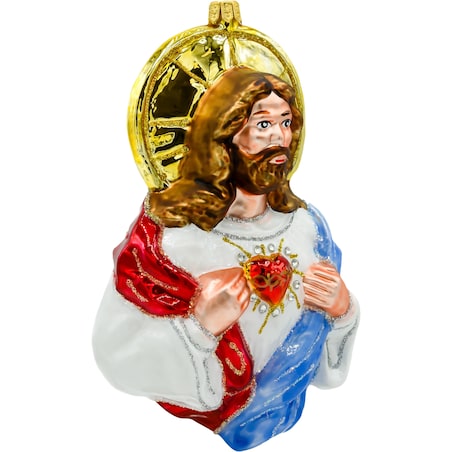 Bombka choinkowa: Jezus Chrystus z Sercem