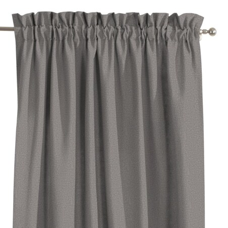 Zasłona na kanale z grzywką 1 szt. 130x245 szary