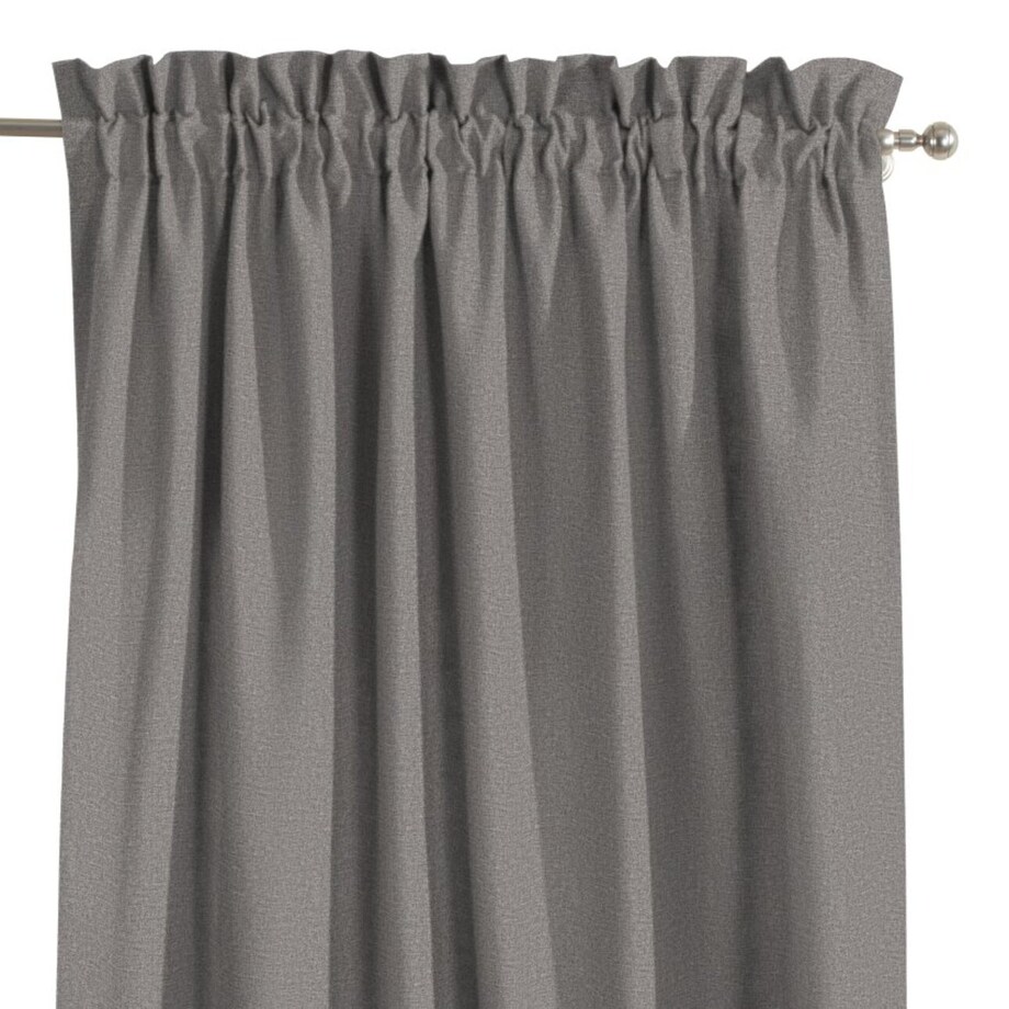 Zasłona na kanale z grzywką 1 szt. 130x245 szary