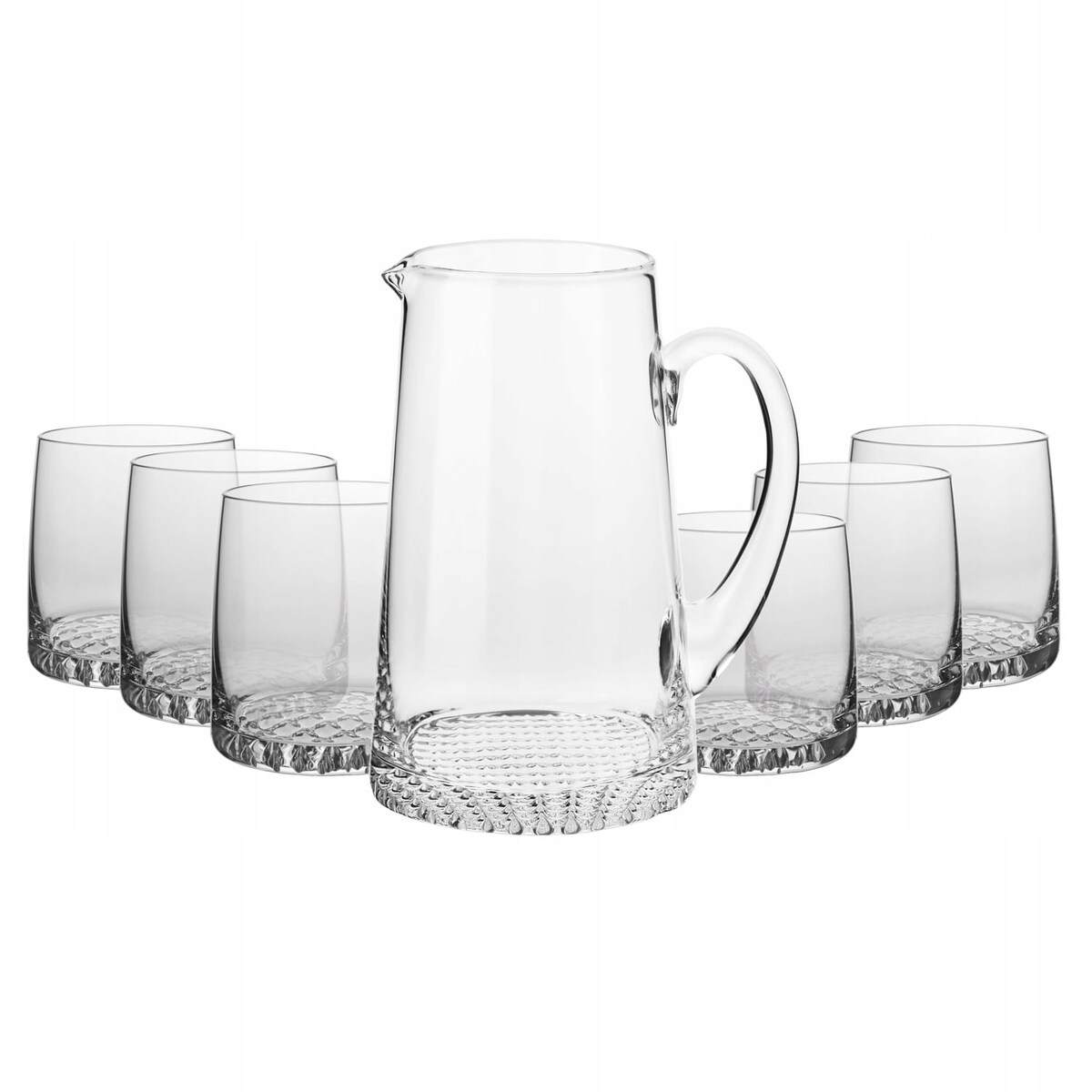 Komplet do Wody Soku Napojów Fjord Krosno Dzbanek Uchwyt Szklanki Zestaw