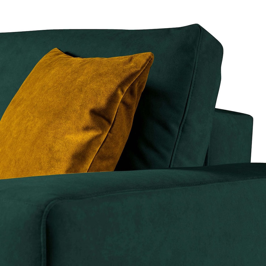 Hesto 3-osobowa rozkładana sofa - ciemnozielona