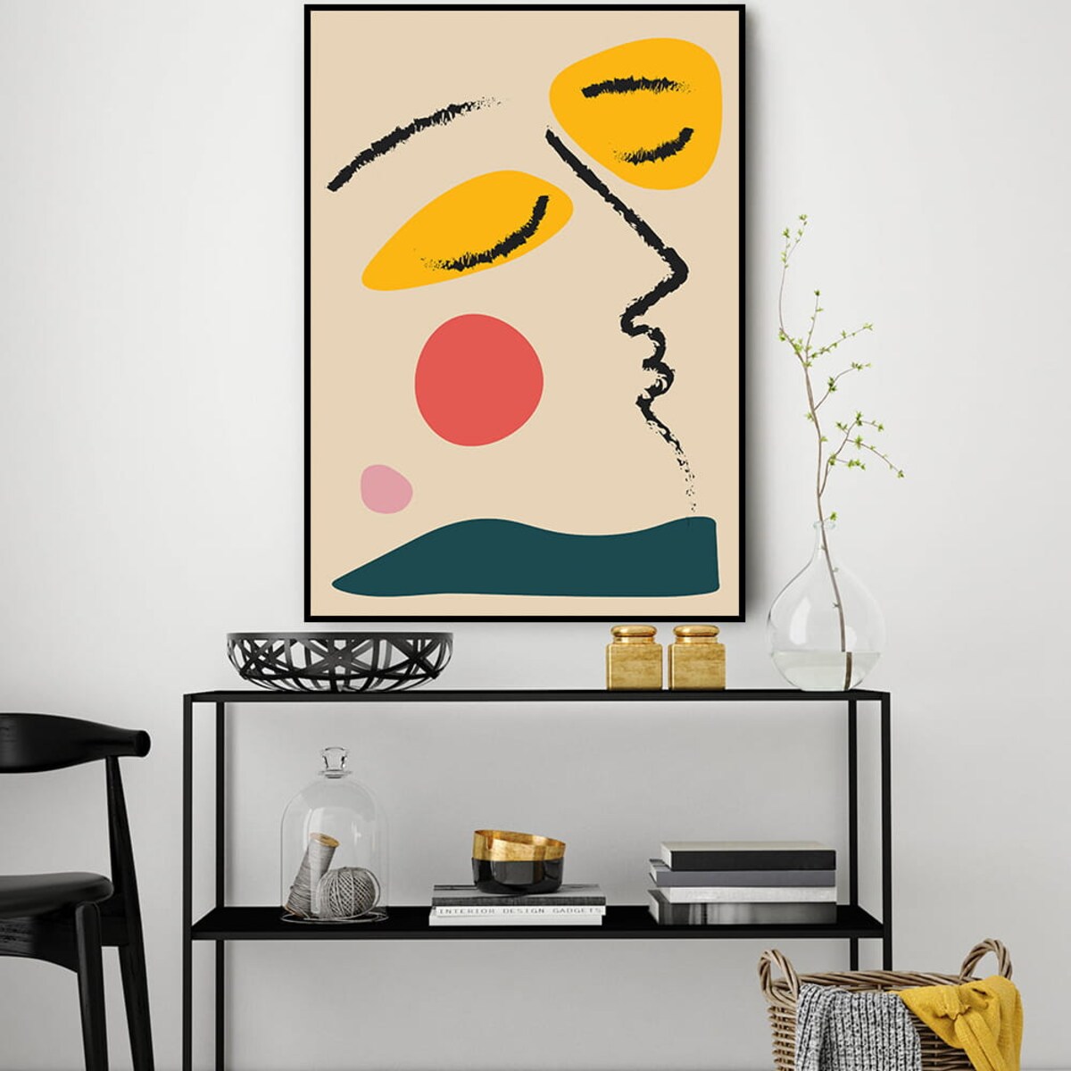 plakat face abstract 2 50x70 cm